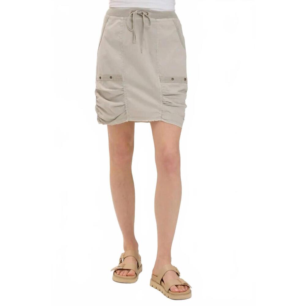 NEW XCVI leland skirt in whitecap pigment